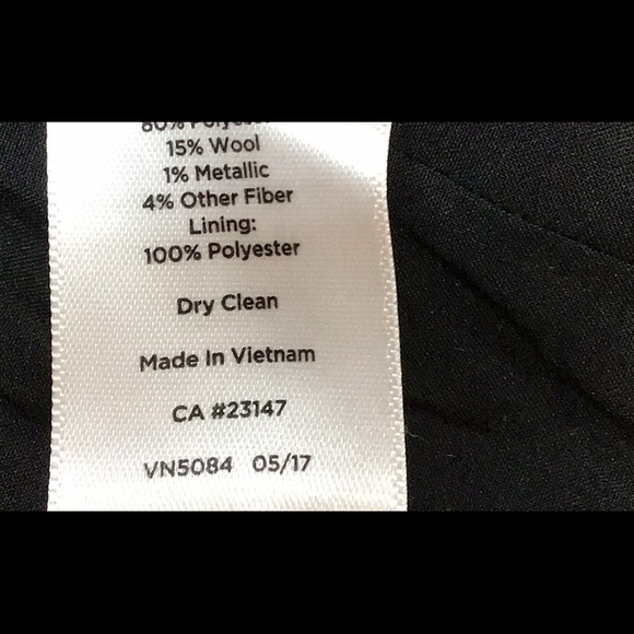 🍂TALBOTS Black Brown Cream Gold Tweed Lined Back Zip Knee Length - Picture 4 of 9